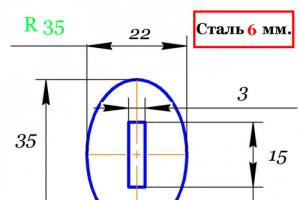 Больстер R 35 - 6мм нержав.