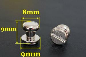 Гвинт кобурний - 9х8х9 мм - Нікель