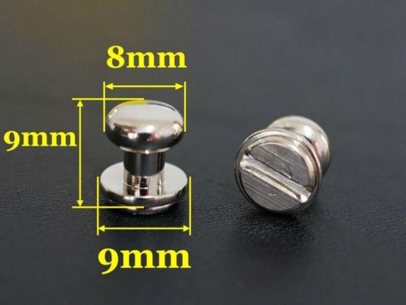 Гвинт кобурний - 9х8х9 мм - Нікель