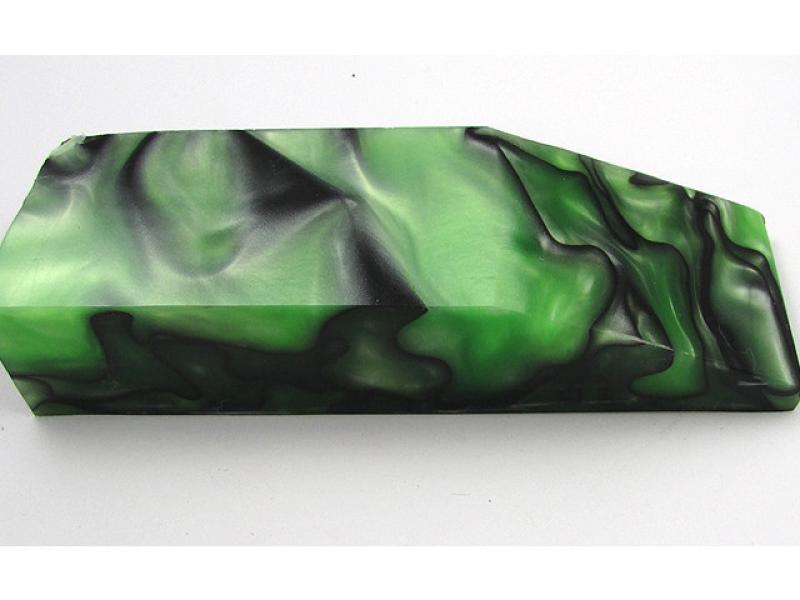 Брусок акриловий "Чорний в Перламутрово-Зеленому"