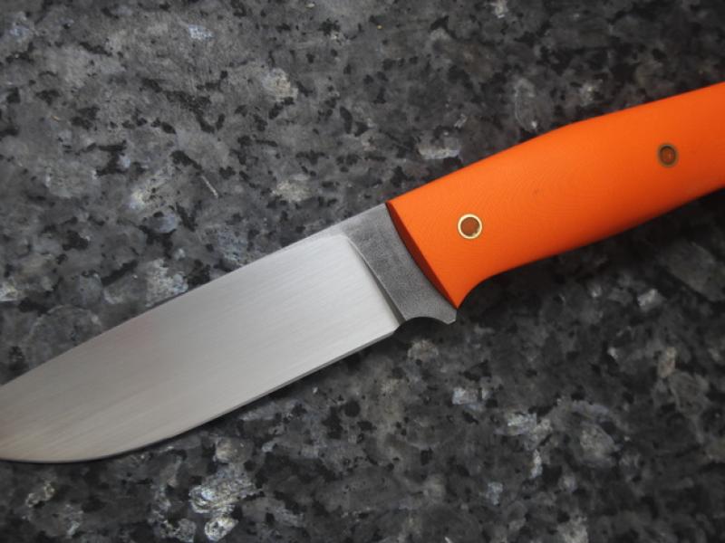 Ніж - Timoshin Outdoor Heavy Duty 120 - RWL-34 (Кріо)/Orange G-10