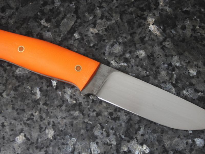 Ніж - Timoshin Outdoor Heavy Duty 120 - RWL-34 (Кріо)/Orange G-10