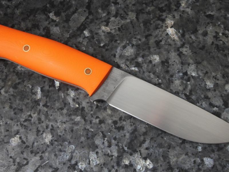 Ніж - Timoshin Outdoor Heavy Duty 120 - RWL-34 (Кріо)/Orange G-10