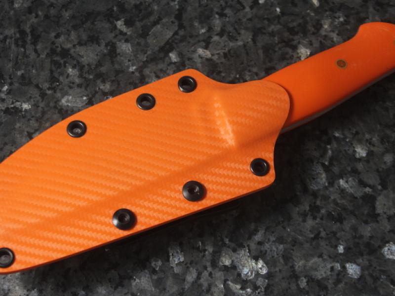 Ніж - Timoshin Outdoor Heavy Duty 120 - RWL-34 (Кріо)/Orange G-10