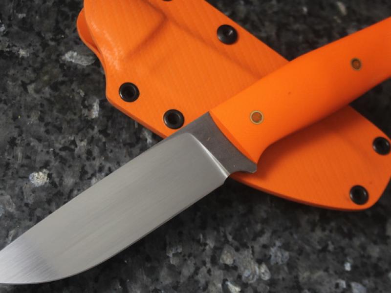 Ніж - Timoshin Outdoor Heavy Duty 120 - RWL-34 (Кріо)/Orange G-10