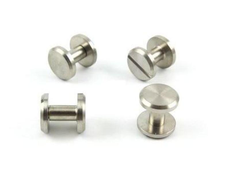 Гвинт ремінний (Чикаго) 10х6 мм. - Нікель. - 10 шт.