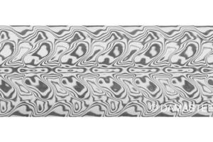 Damasteel "Gysinge" - 4 х 38 х 300 мм.