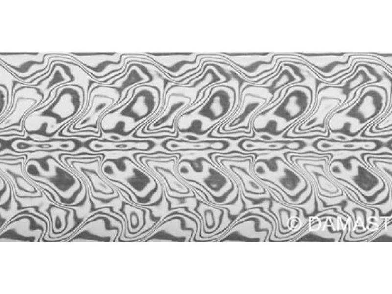 Damasteel "Gysinge" - 4 х 38 х 300 мм.