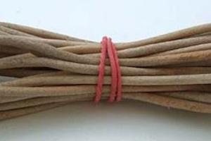 Шнур шкіряний круглий натуральний 2мм
