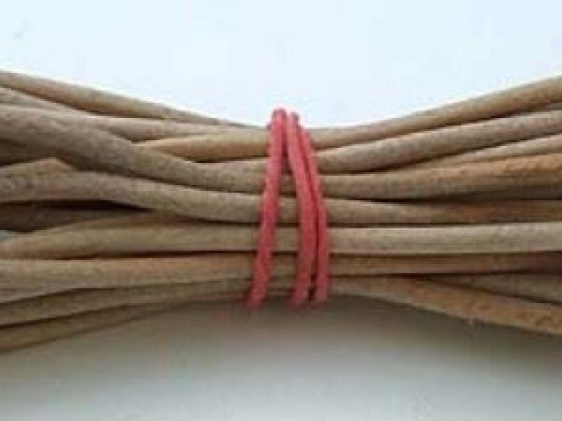 Шнур шкіряний круглий натуральний 2мм