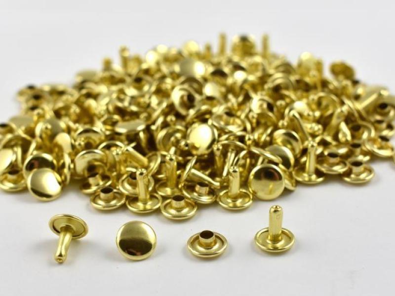 Заклепки "Золото" 9x9 - 10шт.