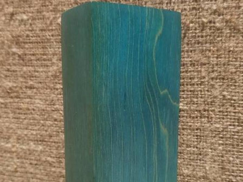 Брусок - Явір стабілізований - Stab Wood Lab - Бірюзовий