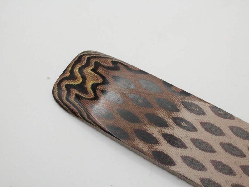 Micarta Python Canvas - Black/Natural/Brown/Red - 6 мм